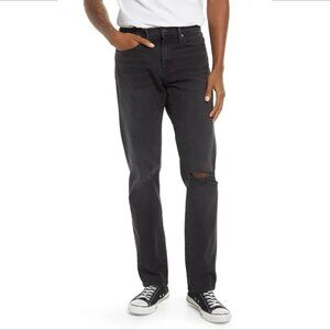 Frame L'Homme Skinny jeans Vaporize Rips black shredded knee men new 34